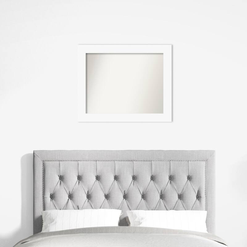 Basic Non-Beveled Wood Framed Wall Mirror
