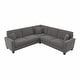 preview thumbnail 24 of 35, Stockton 98W L Shaped Sectional Couch by Bush Furniture French Gray