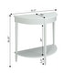 preview thumbnail 6 of 18, Convenience Concepts French Country Half-Round Entryway Table with Shelf