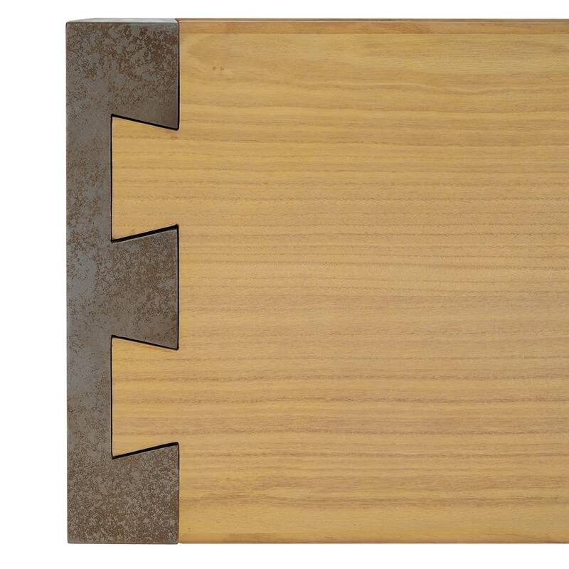 Classic Minimalist Design Vintage Console Table with Open Shelf