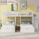 preview thumbnail 4 of 13, Full Over Twin & Twin Bunk Bed White