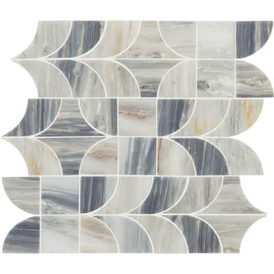 Daltile Gamma Natural Stone Patchwork Wall and Floor Mosaic Tile (Set of 10)