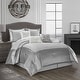 preview thumbnail 1 of 4, Nanshing Priscilla 7 Piece Modern Silver Comforter Set