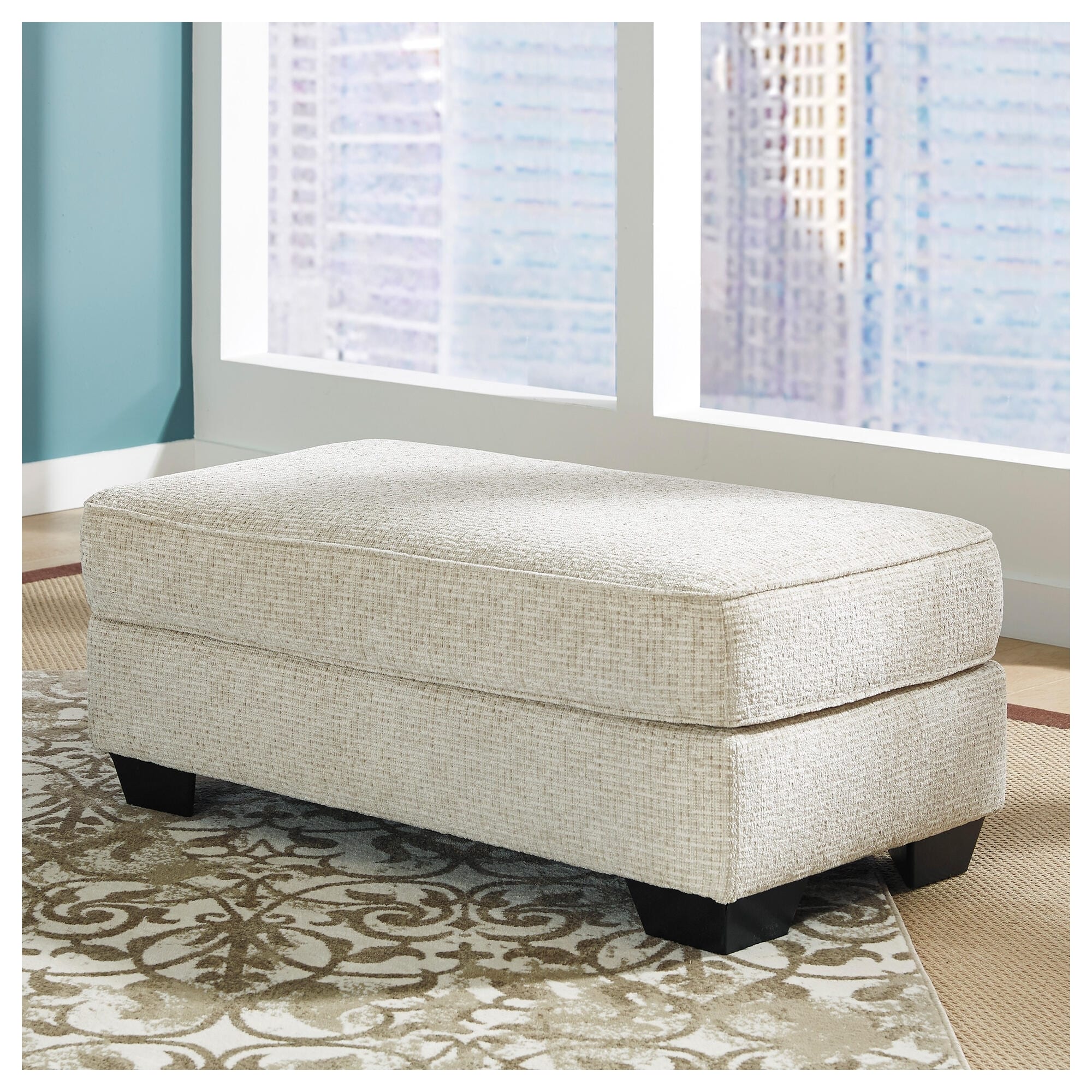 Signature Design by Ashley Monaghan Beige Ottoman