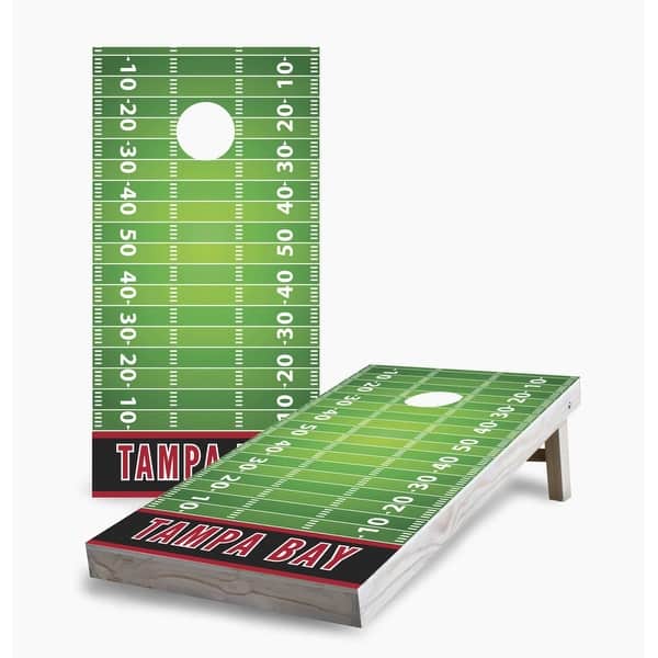 slide 2 of 7, Tampa Bay Buccaneers Cornhole Game (Choose Wraps or Boards) 2x4 Boards (24" x 48") - Include ALL Accessories