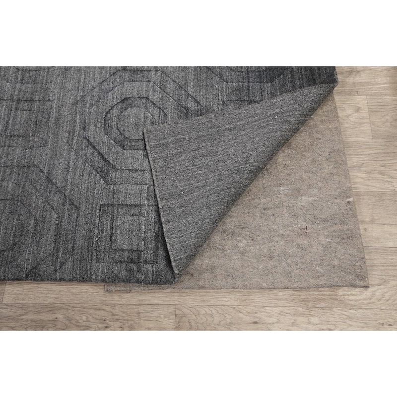 Geometric Oriental Modern Gabbeh Wool Area Rug Handmade Carpet - 4'11" x 7'8"