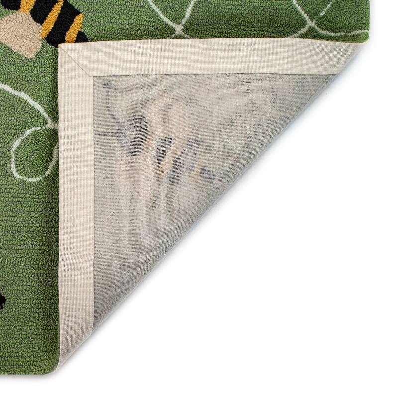 Liora Manne Frontporch Buzzy Bees Indoor/Outdoor Rug