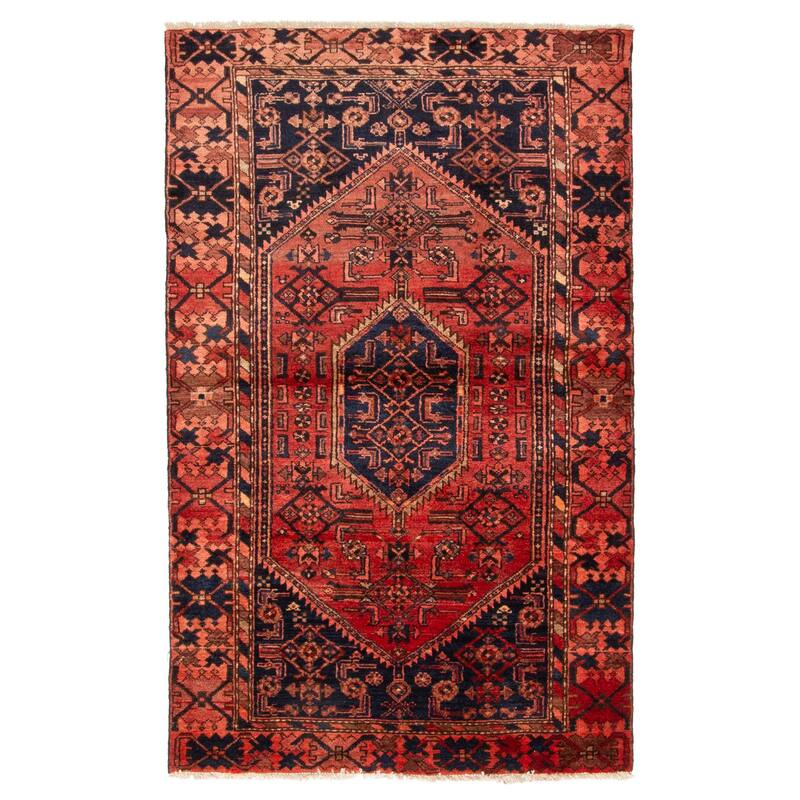 ECARPETGALLERY Hand-knotted Andelz Red Wool Rug - 3'10 x 6'2