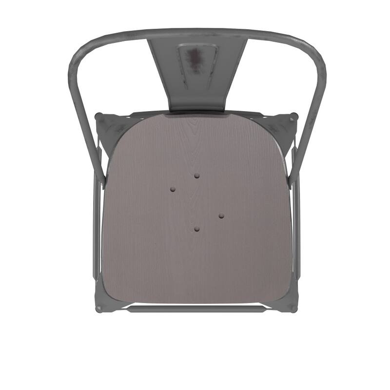 Indoor Counter Height Stool with Poly Resin Colorful Seat