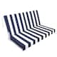 Option Black+ Blue white stripes