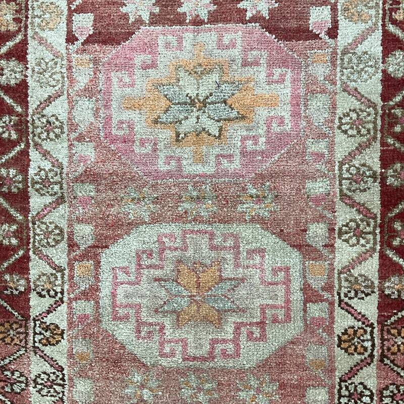 HERAT ORIENTAL Handmade Turkish Oushak Wool Runner - 3'1" x 12'5"