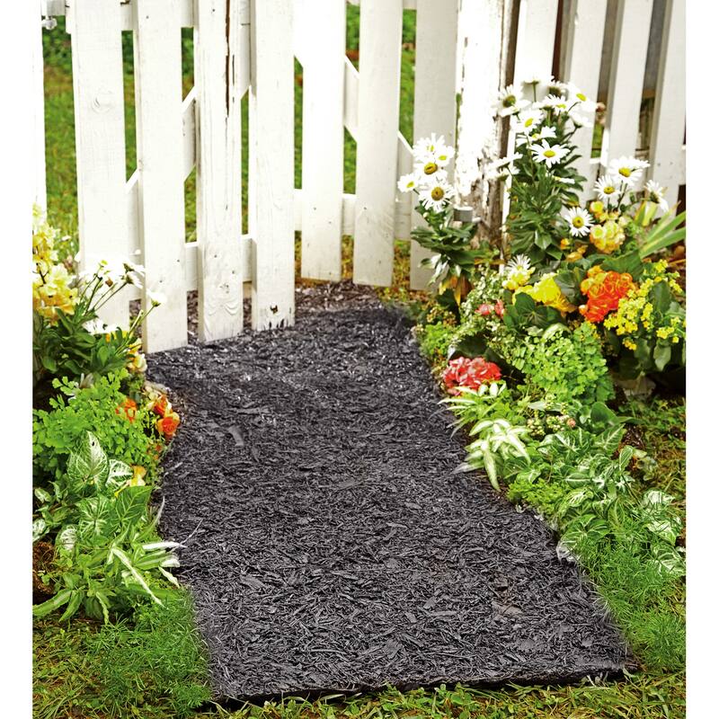 Permanent Mulch Recycled Rubber Pathway