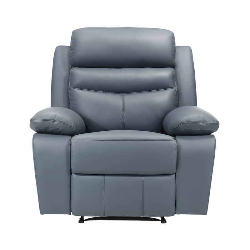 Peperomia 41" Leather Manual Recliner - Tab Pull Reclining Motion