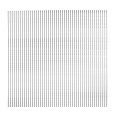 50pcs Kebob Skewers 28cm x 3mm Stainless Steel Round BBQ Grill Sticks - 28cm x 3mm