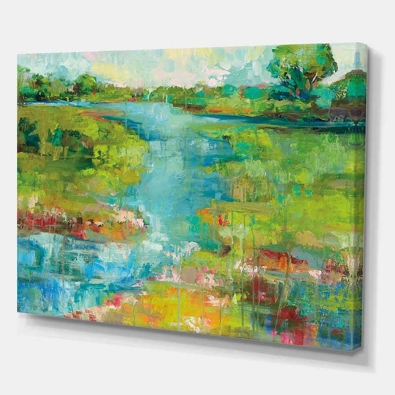 Porch & Den "Spring Marsh" Cottage Canvas Wall Art