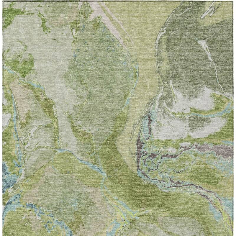 HomeRoots Abstract Transitional Rectangle Outdoor Rug