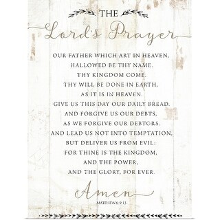 "The Lord's Prayer" Poster Print - Overstock - 23573169