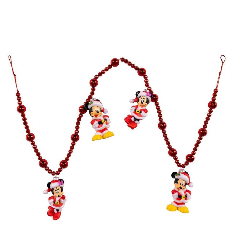 Kurt Adler 4-Foot Mickey and Minnie Lighted Garland