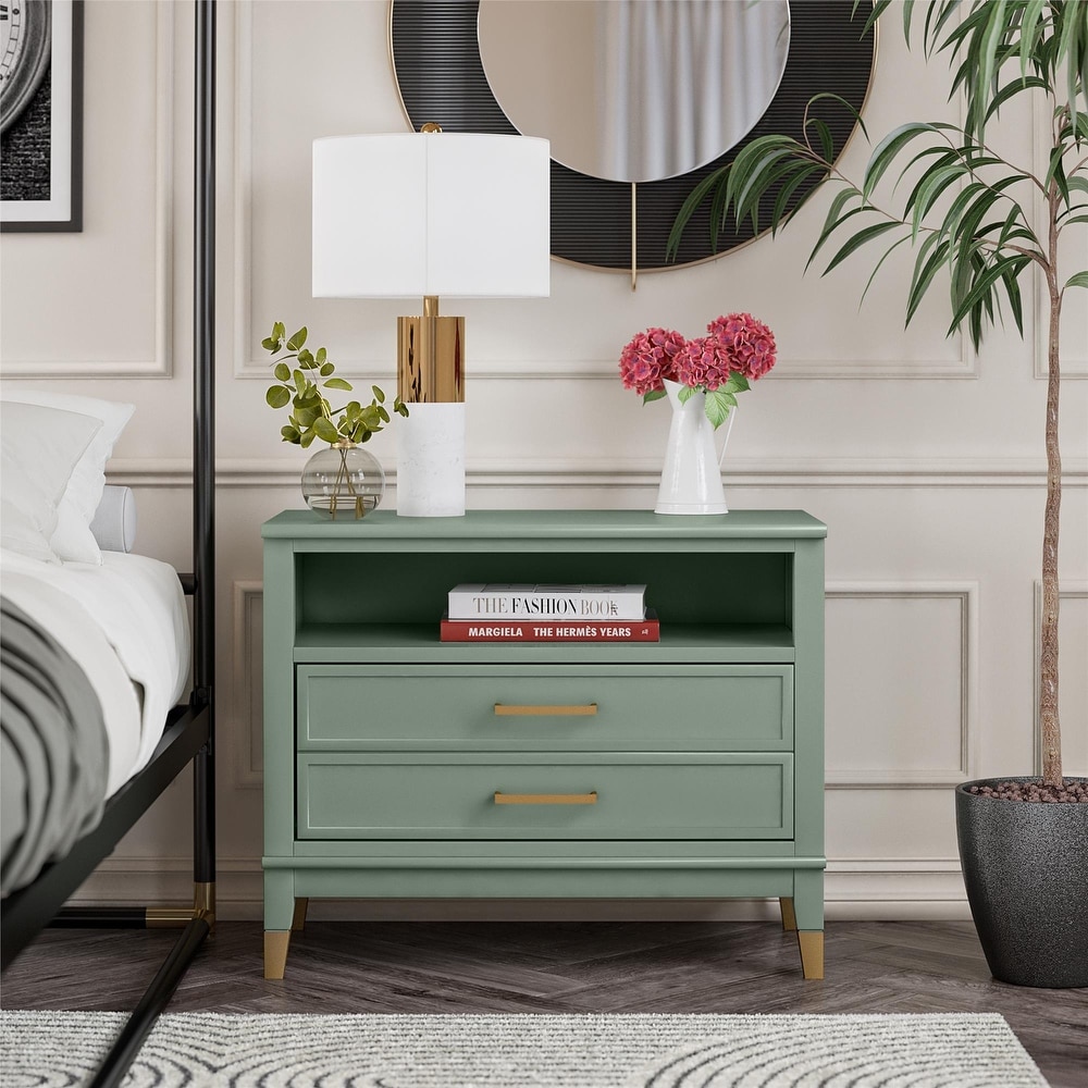 Green nightstand discount