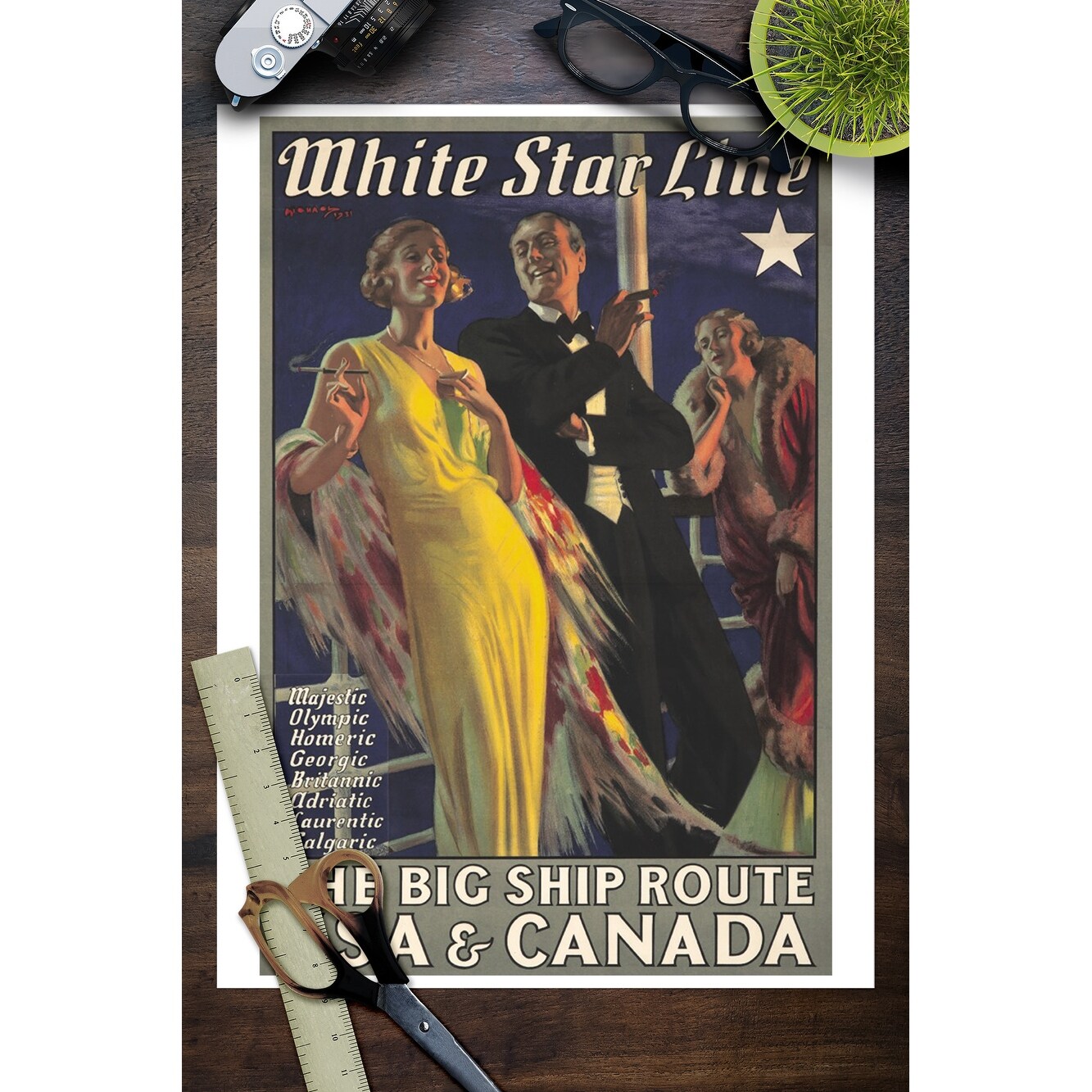 Shop White Star Line The Big Ship Routeposter Artist Michael