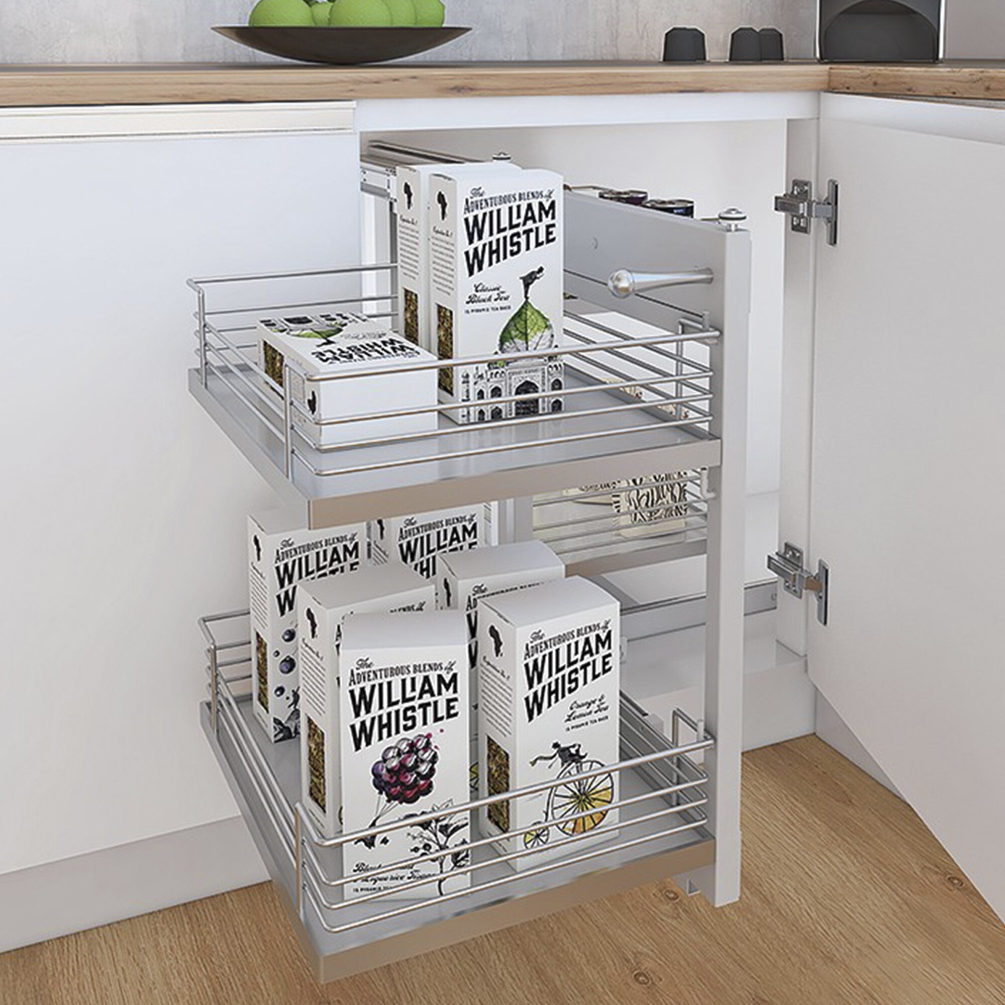 Blind Corner Cabinet Organizer Silver N A On Sale Bed Bath