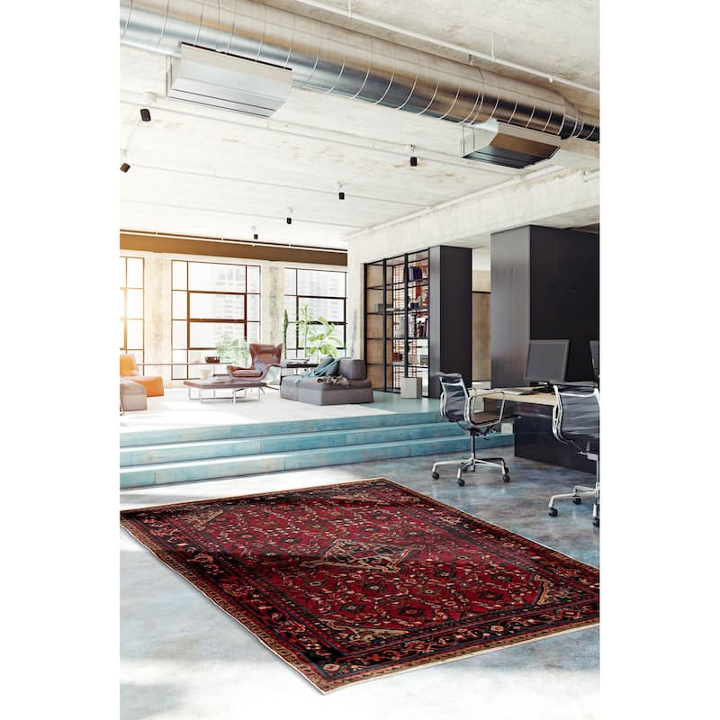 Andelz Red Rug 4'5" x 6'9" - 4'5 x 6'9