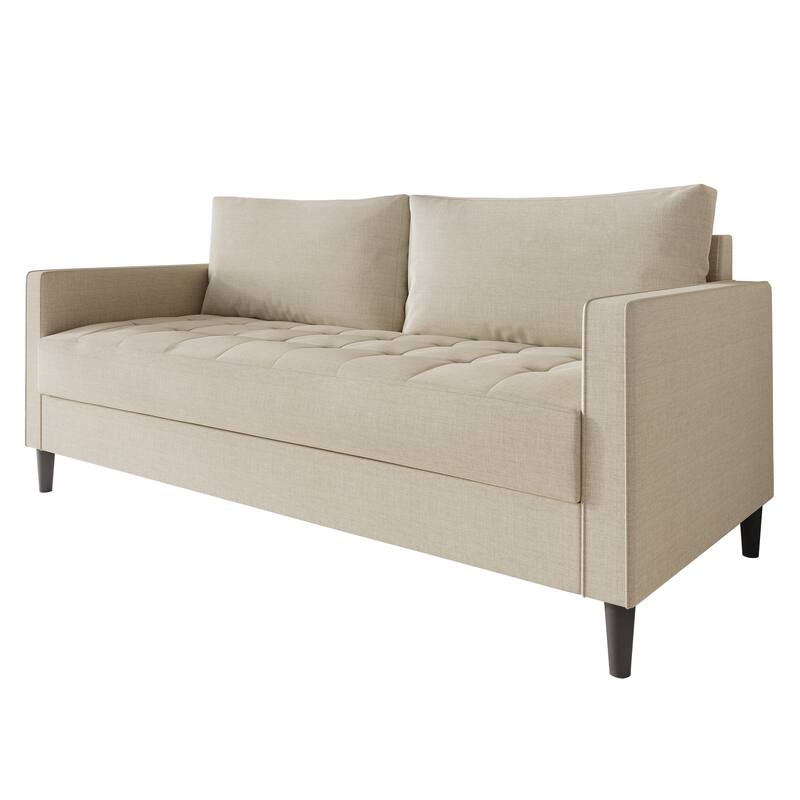 CraftPorch Contemporary Minimalist Linen Upholstered 3-Piece Living Room Set