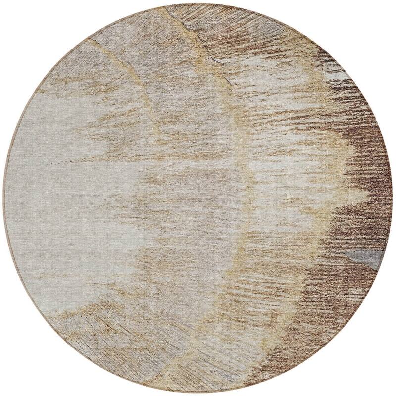 HomeRoots Abstract Transitional Rectangle Outdoor Rug
