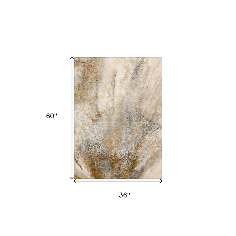 Varo Artistic Abstract Weather Resistant Current & Stylish Outdoor Rug