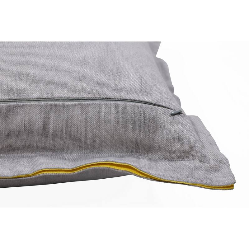 Sevita Hand-Woven Solid Linen Throw Pillow, 20" x 20"