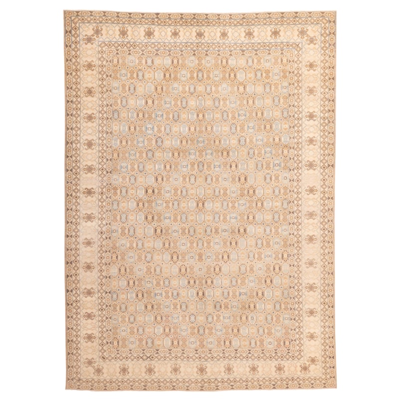 ECARPETGALLERY Hand-knotted Finest Ghazni Brown Wool Rug - 9'0 x 12'4
