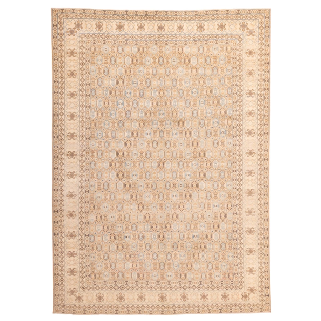 ECARPETGALLERY Hand-knotted Finest Ghazni Brown Wool Rug - 9'0 x 12'4