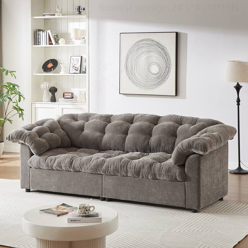 Comfortable Chenille Sofa for Various Spaces, Enhancing Interior Style