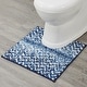 preview thumbnail 53 of 123, Better Trends 100% Micro Polyester Knitted Bathroom Rugs - Casablanca Collection with Chevron Pattern, Machine Washable Bath Mat