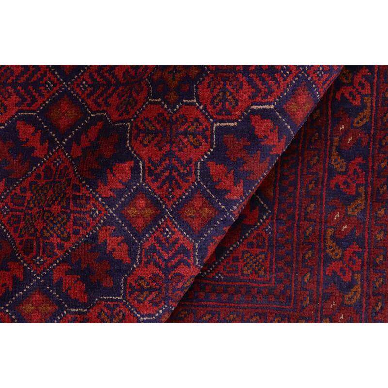 Tribal Biljik Khal Mohammadi Grant Red/Blue Rug - 5'8'' x 7'7''