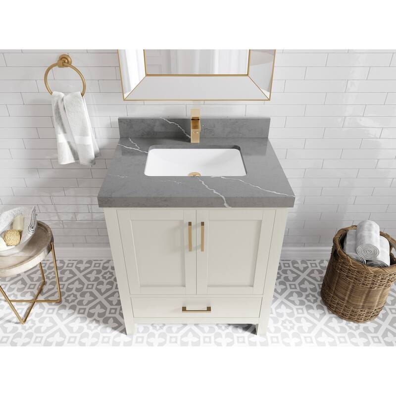 Willow Collections 30 in. W x 22 in. D Malibu Single Sink Bathroom Vanity with Countertop