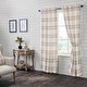 preview thumbnail 1 of 1, Wheat Plaid Panel Set of 2 84x40
