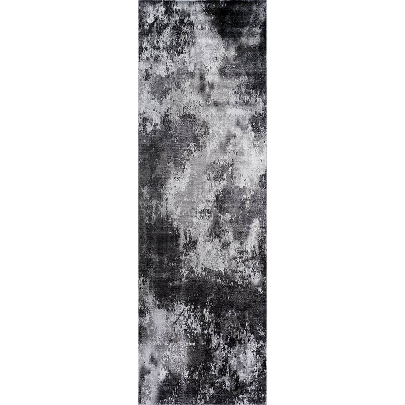 Beverly Rug Queen Abstract Non-Slip Rubber Back Washable Indoor Area Rug