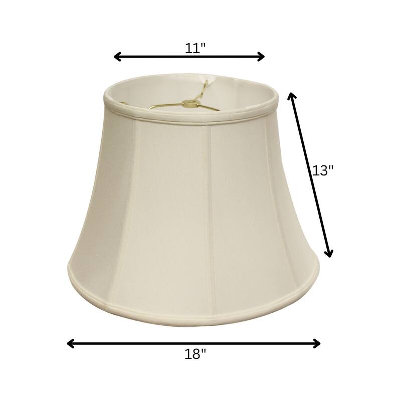 Modified Bell Softback Lampshade with Washer Fitter, White