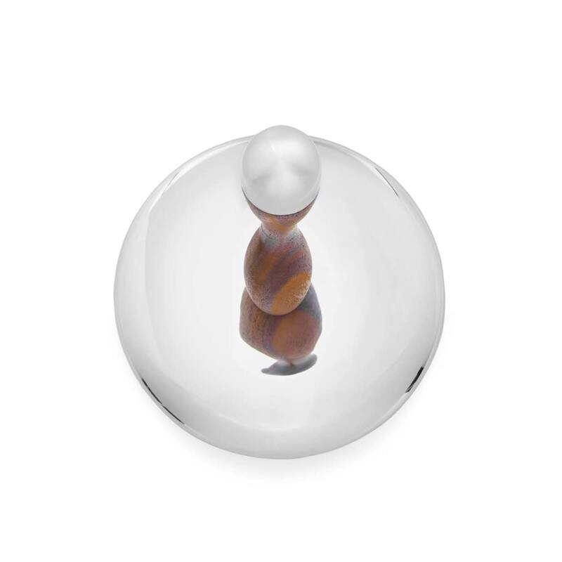 Nambe Curvo Paper Towel Holder - 7.5” x 13.75”