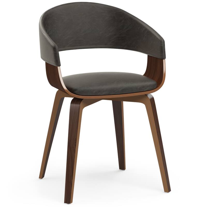 WYNDENHALL Calinda Mid Century Modern Bentwood Single Dining Chair - 20.5"w x 21.7"d x 30.9"h