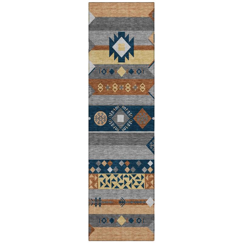 Machine Washable Indoor/ Outdoor Global Tuca Chantille Rug