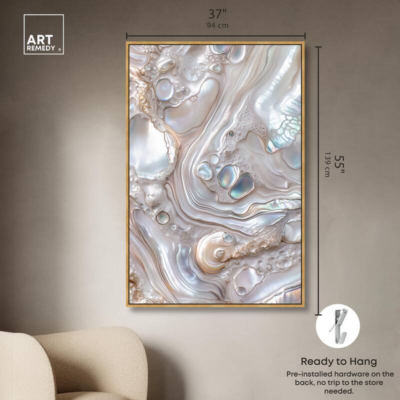 Fluid Preciousness II Canvas by Art Remedy