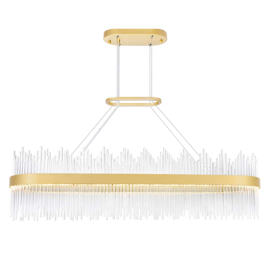 Genevieve Integrated LED 47in Medallion Gold Chandelier - Medallion Gold