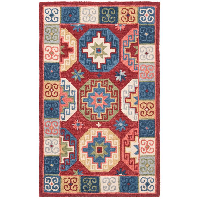 SAFAVIEH Handmade Aspen Cheridwen & Eclectic Tribal Wool Rug