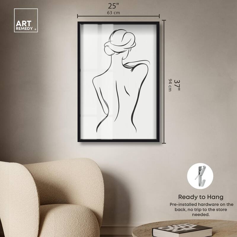 Woman in Contour III Shadowbox by Art Remedy