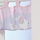 preview thumbnail 3 of 2, Bedtime Originals Elephant Dreams Nursery/Child Light Pink Window Valance