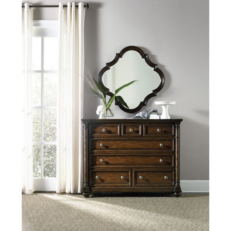 Hooker Furniture 54 Inch Wide 7 Drawer Rubberwood Dresser from the