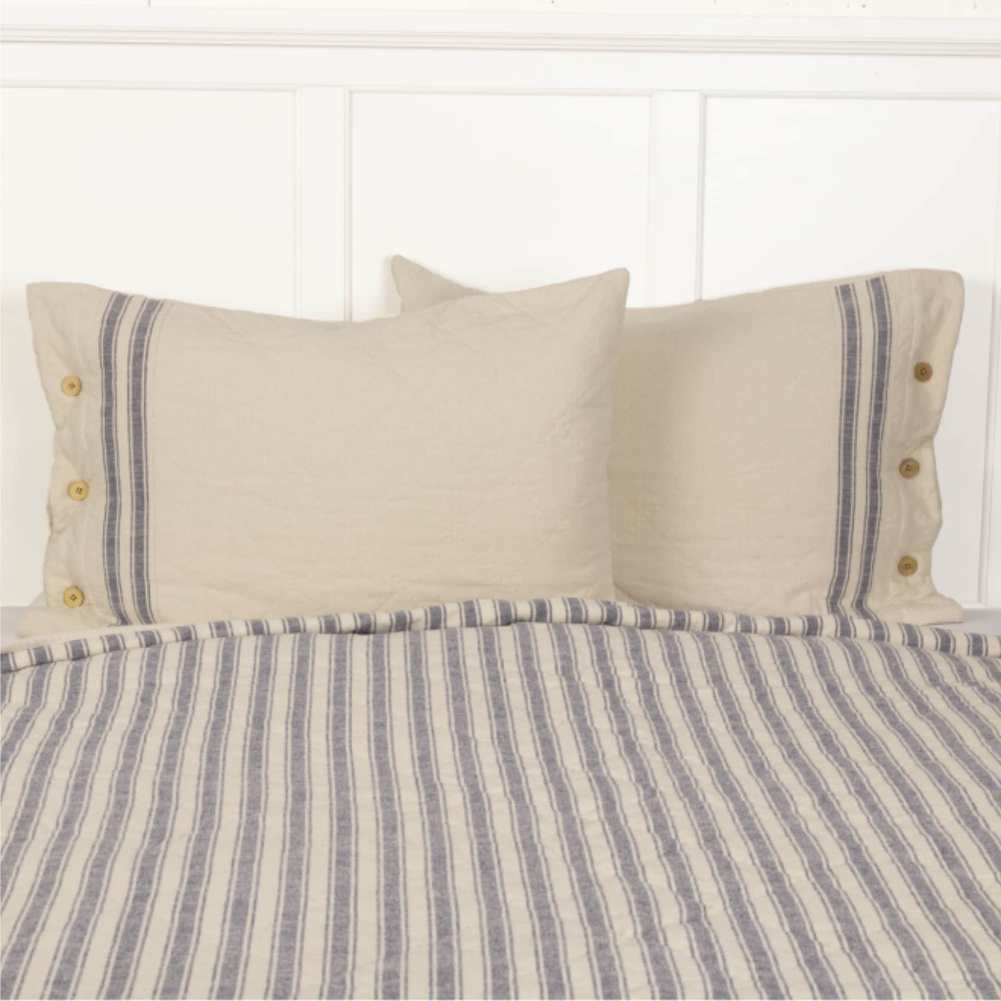 Market Place Blue Standard Sham