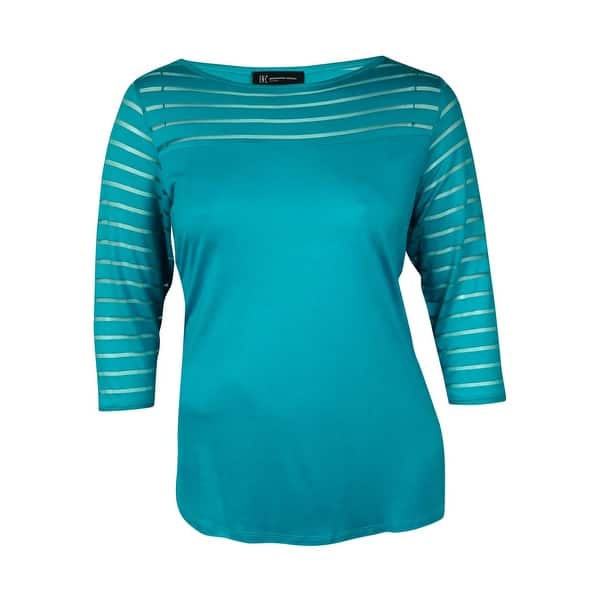 INC International Concepts Womens Illusion Striped Top
